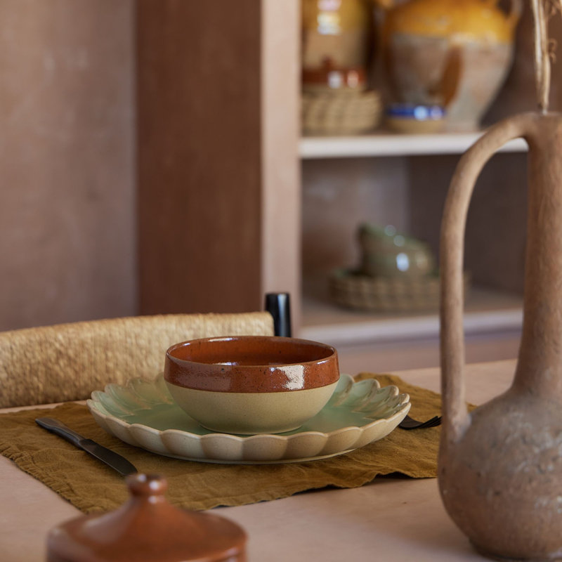 Marrakesh Handmade Stoneware Cereal Bowl, Yellow