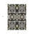 3' X 5' Black Gray And Brown Oriental Washable Indoor Outdoor Area Rug