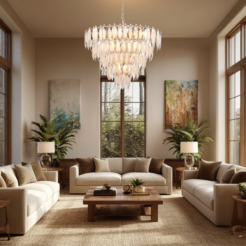 Lustre en cristal 5 niveaux