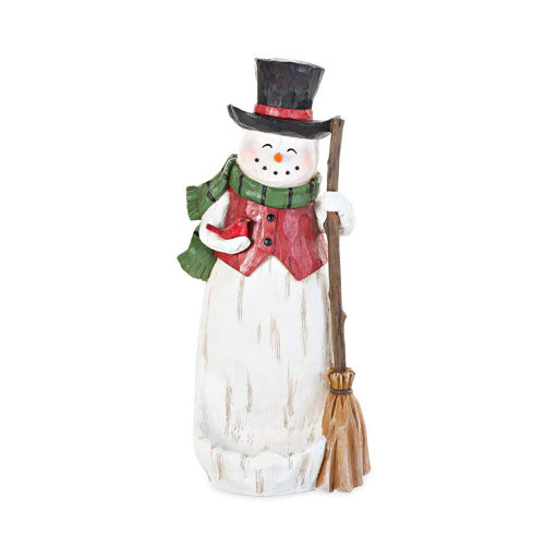 Plow & Hearth All-Weather Snowman Bird Feeder Statue | Perigold