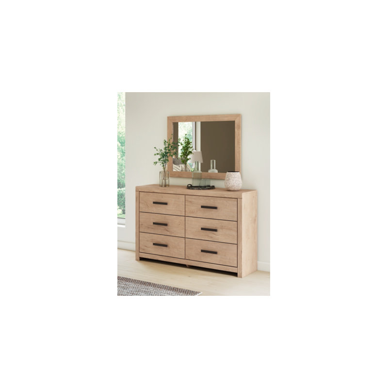 Commode et miroir Sanginlane, Beige