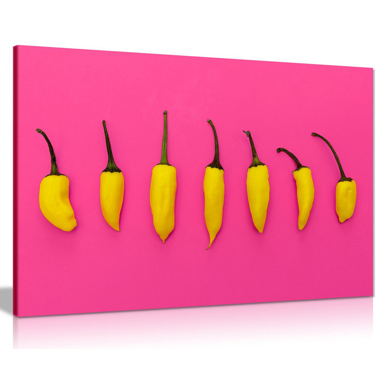 Chillies - Wrapped Canvas Print, 31cm H x 46cm W