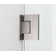 Bromley 74" W x 38" D x 72" H Semi-frameless Rectangle Hinged Shower Enclosure