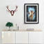 Chewing Giraffe - Picture Frame Painting Print-56842294-56842297