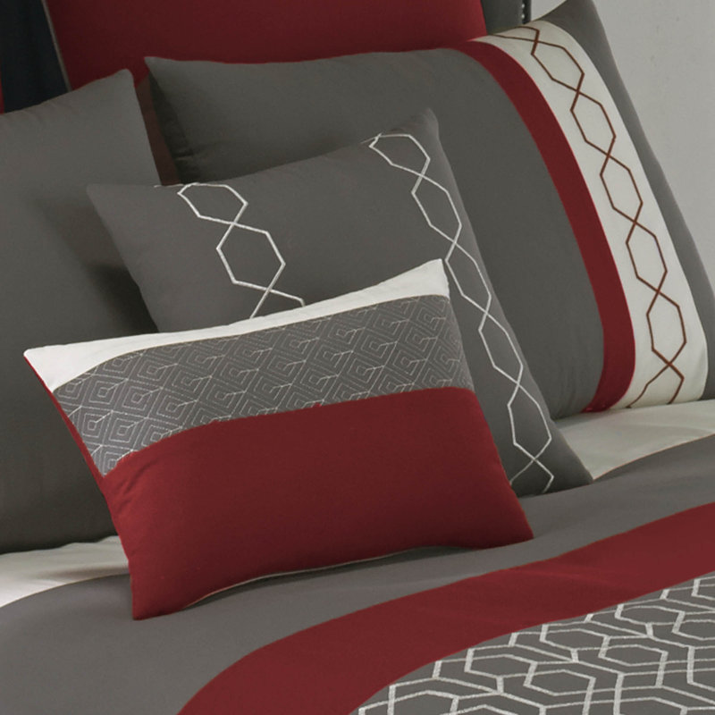 Reversible Comforter Set, Queen Comforter + 7 Additional Pieces