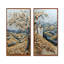 Ensemble de 2 pièces d'art mural moderne bleu Toscan Vineyard I - Italie-1850973710-1850973708