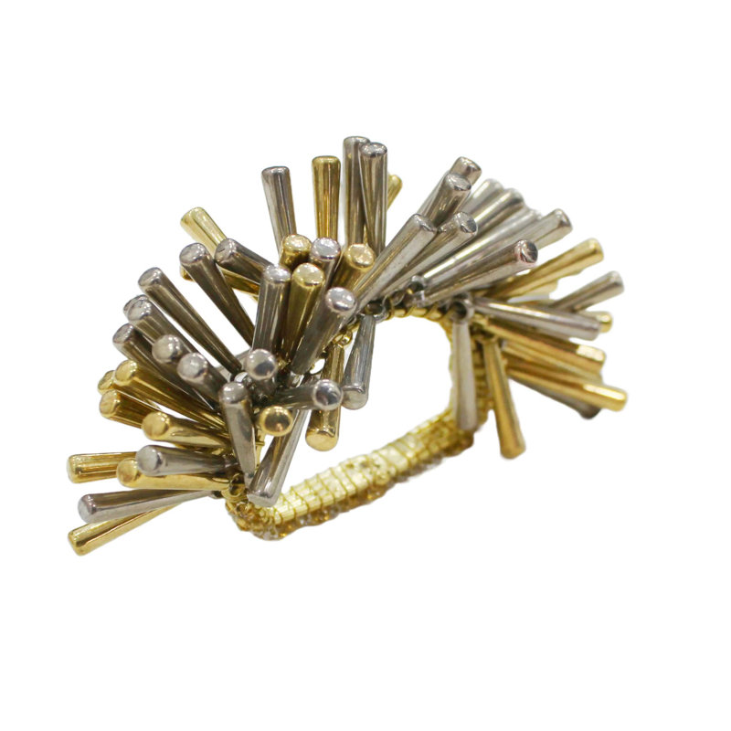 Anneau de serviette Fan-BurstCouleur: argent doré