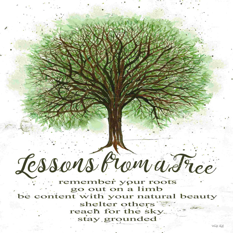 Leçons tirées d'un arbre, H 36 po x l 36 po