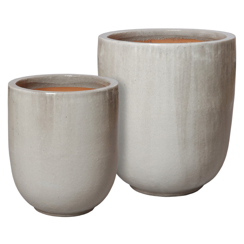 Handmade Ceramic Planter, 23" H x 19.5" W x 20" D