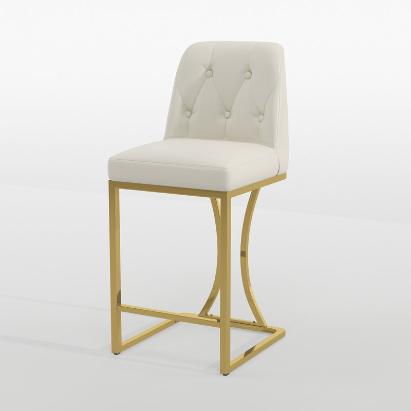 Tabouret de comptoir 24 po Yovany, Beige, 2