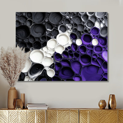 Celestial Dance Of Biometric Ink III - Abstract Metal Wall Art Decor, Liquid Ink Metal Print