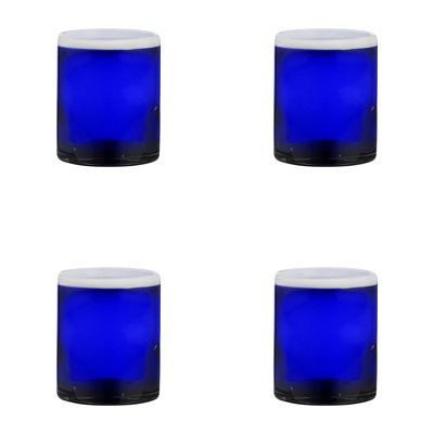 10 Strawberry Street Leon Mexican Glassware, DOF, , Cobalt
