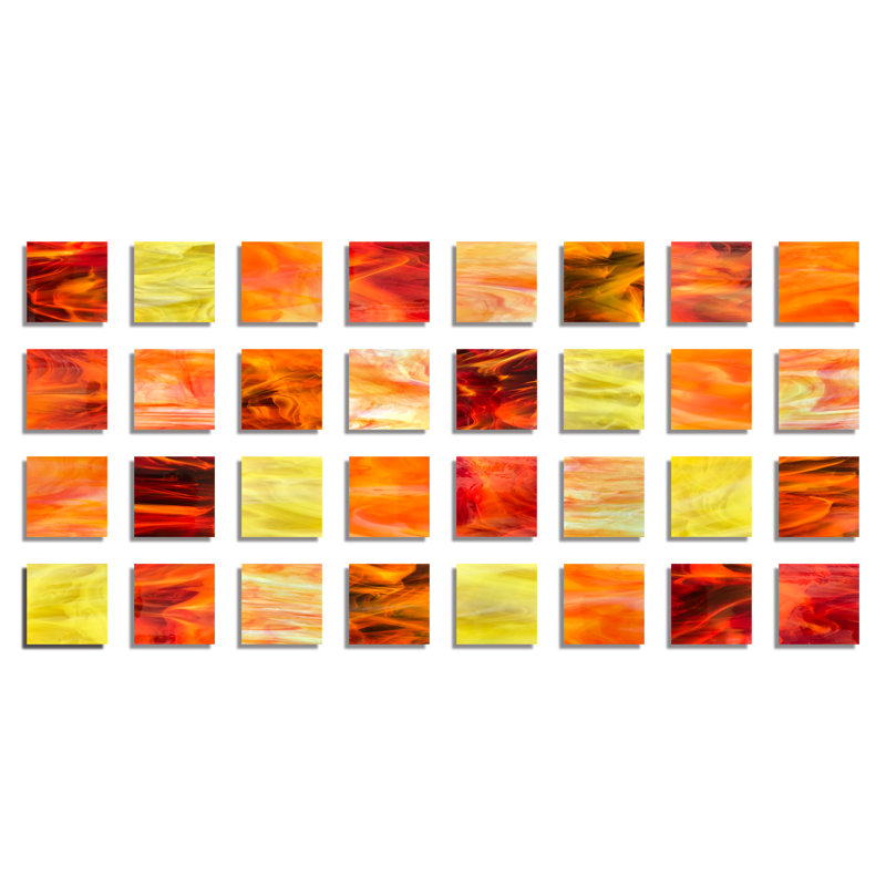 Dawn Handmade Modern Abstract Wall Decor on Glass