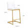 Hamby Upholstered Counter Stool with Metal Frame