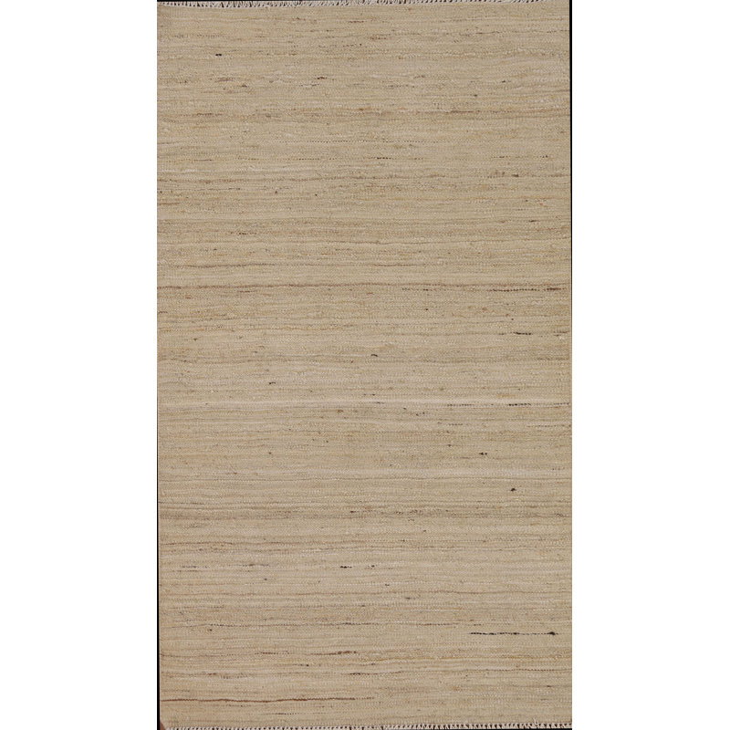 Tapis réversible kilim en laine moderne 3 x 5