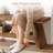 2-tier Solid Wood Entryway Bench, Indoor Shoe Bench Hallway Foyer Seating With Open Shelves-1399791593