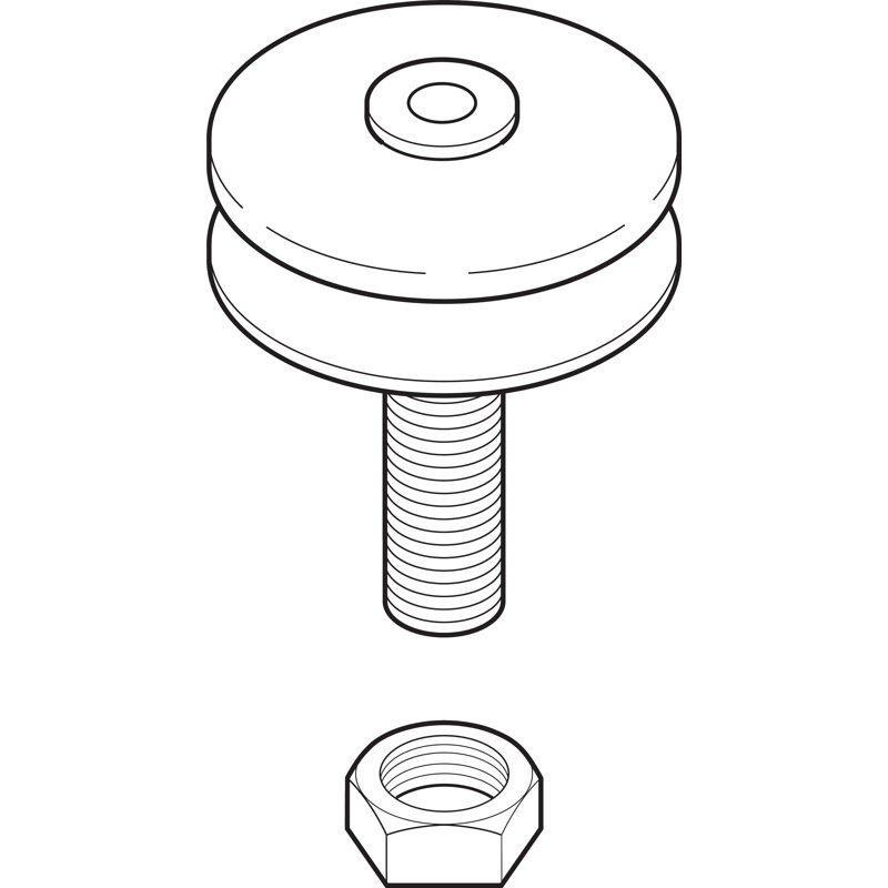 Hub Screw and Nut Bathroom Kitchen Faucet, Chrome