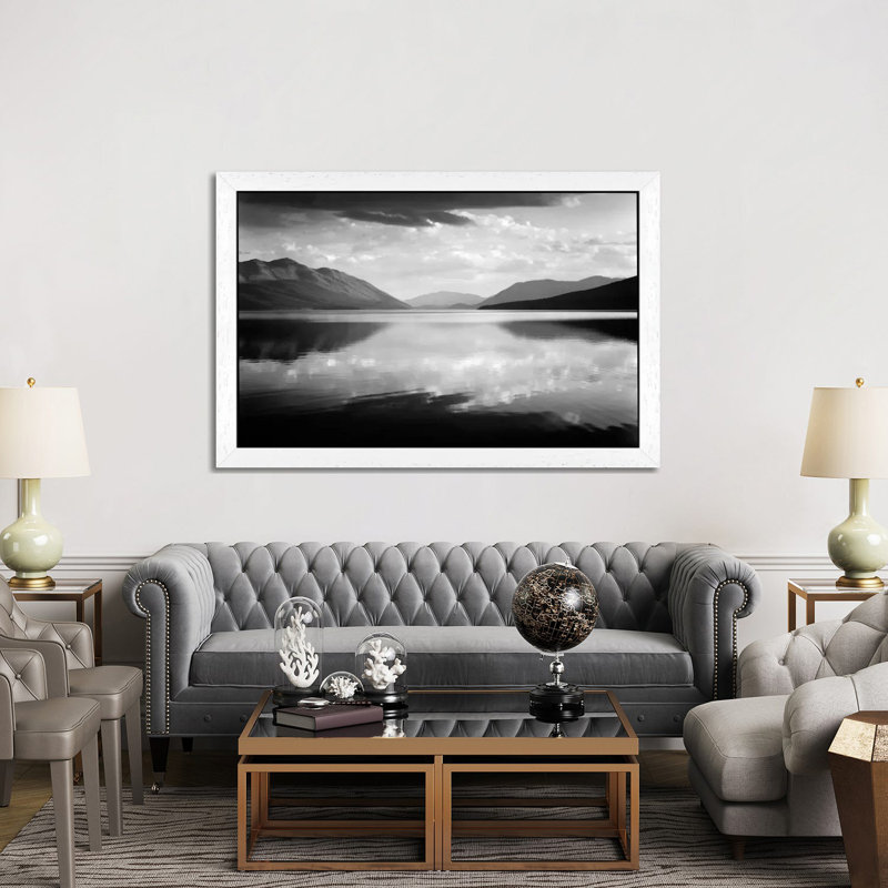 Ansel Adams - Print on Canvas, 101.6 cm H x 66.04 cm W, White Framed