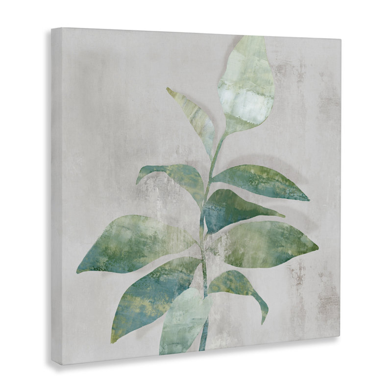 Toile décorative Minimal Bloom, design par Alex Black, H 17 po x l 17 po