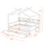 Lit en bois avec tablettes et 2 tiroirs-781314633