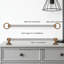 Ensemble de 6 poignées d'armoire de 10 pouces, poignées d'armoire de cuisine en nickel satiné et bronze champagne, poignées de tiroir robustes en alliage avec entraxe standard pour une installation facile