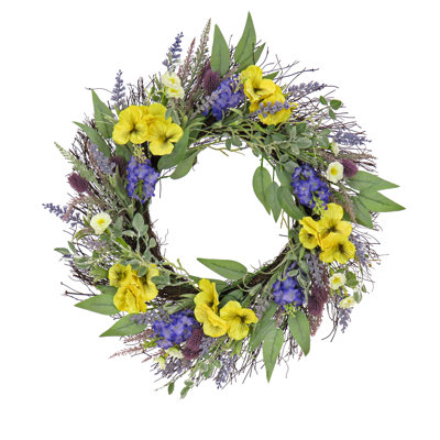 Couronne de lavande 22 po Pensée et lavande Holiday Aisle®