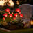 Solar Rose Garden Decorative Lights Outdoor Waterproof Artificial Flowers for Pathway Porch Backyard Memorial and Gravesite Decor-96901084