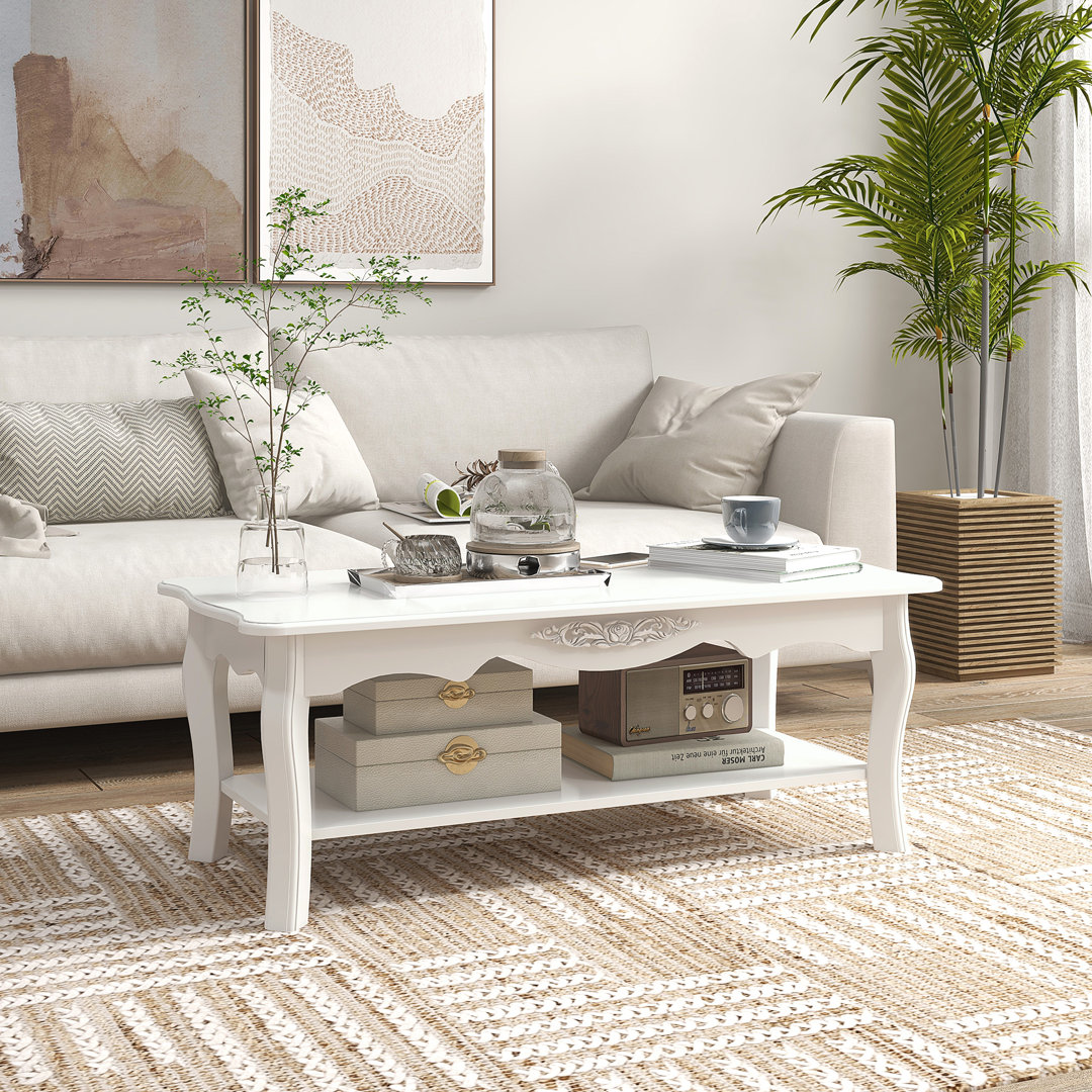Jazmin Four Leg Coffee Table with Storage