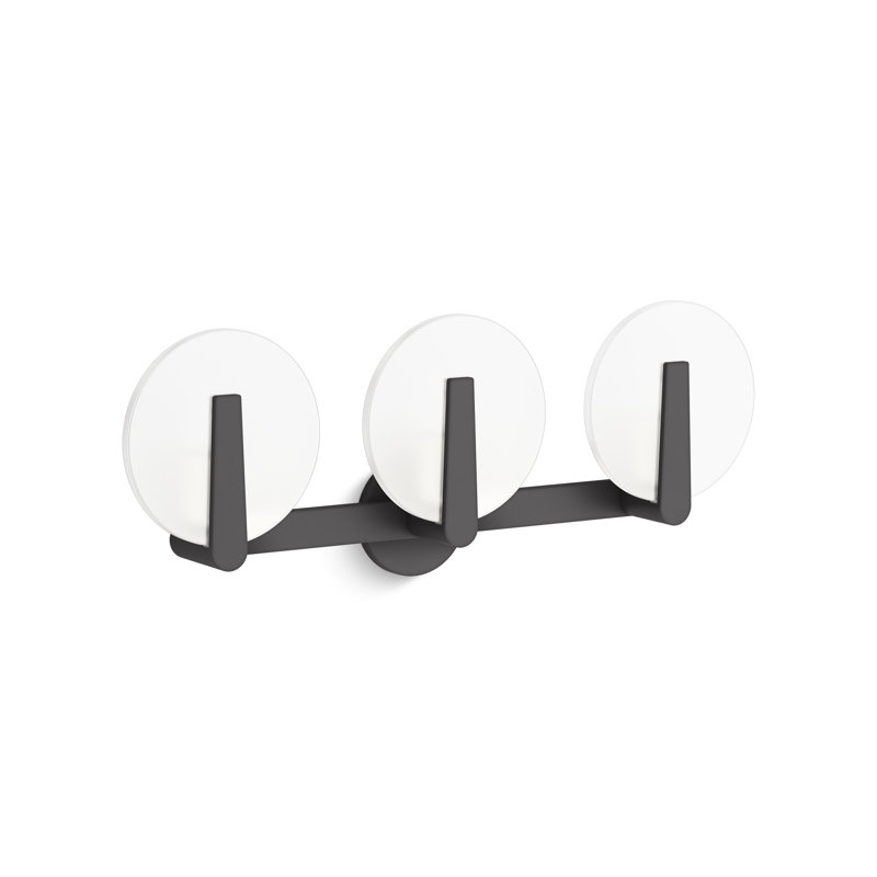 Hint Three-Light Sconce, Matte Black