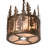 2 - Light Brown Single Pendant