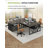 Modern 63" Executive Computer Desk and 31"Lateral File Cabinet, Professional  Home Office Furniture-754166948