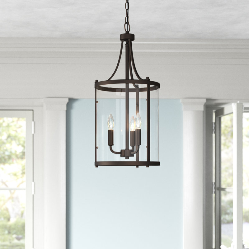 Cleveland 3-Light Chandelier, Bronze anglais