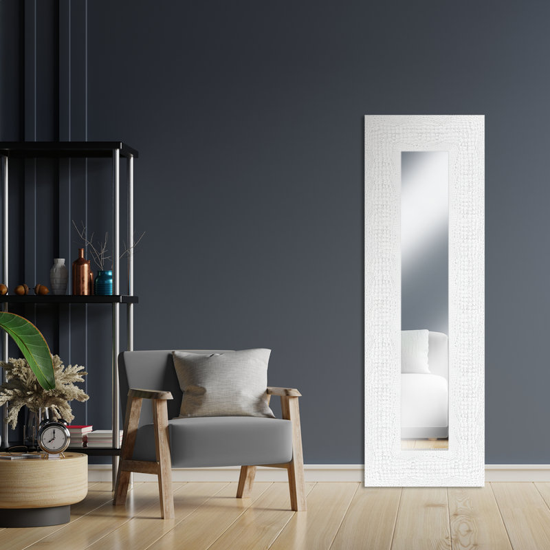 Miroir Elite, Laque blanche, 60,5 po x 48,5 po
