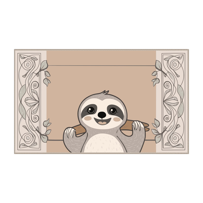 Tapis pour enfants East Urban Home, Rectangulaire 2 pi x 3 pi
