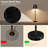 Cordless Metal Table Lamp with Marble Base,  Bedside Lamp with Touch Control, Dimmable(Set Of 2)-2009128341
