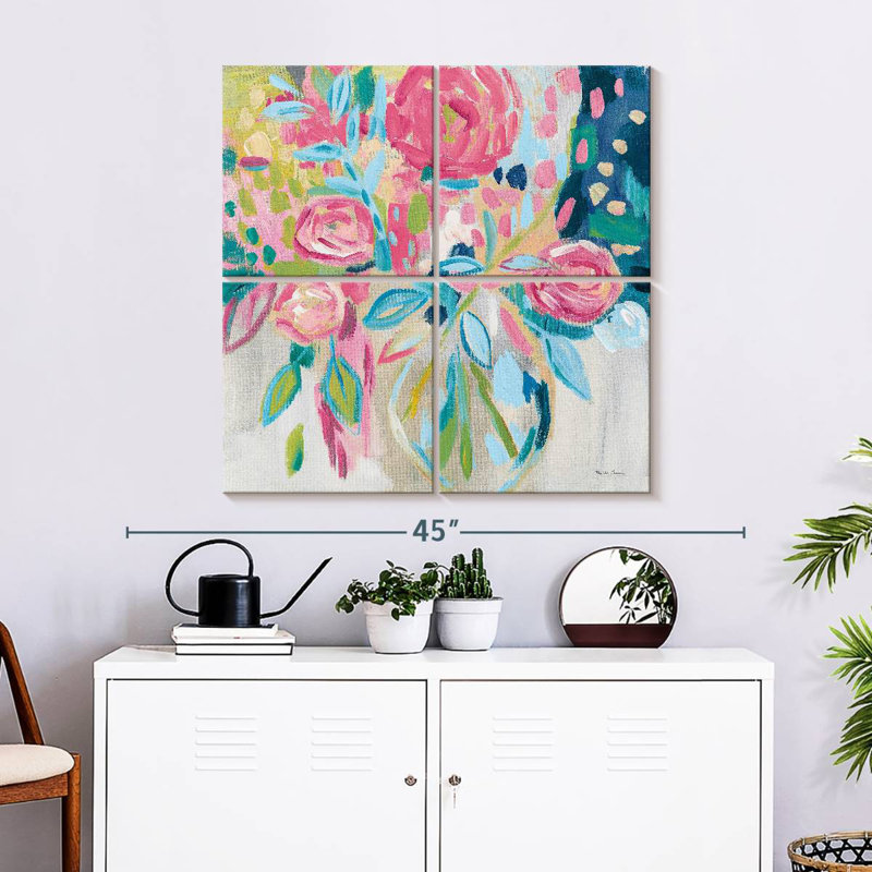 Harnek Summer Pink Floral, 32" H x 32" W
