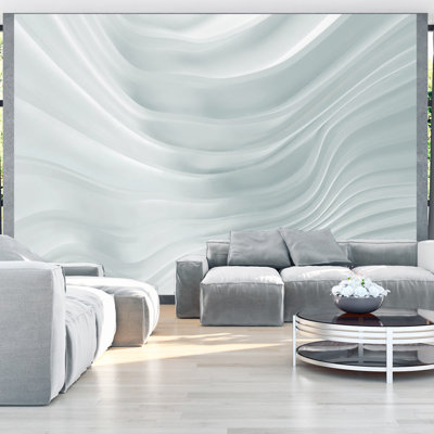 Fototapete Waving White 245 cm x 350 cm