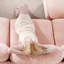 Canapé rose en forme de nuage avec assise moelleuse et douce en chenille