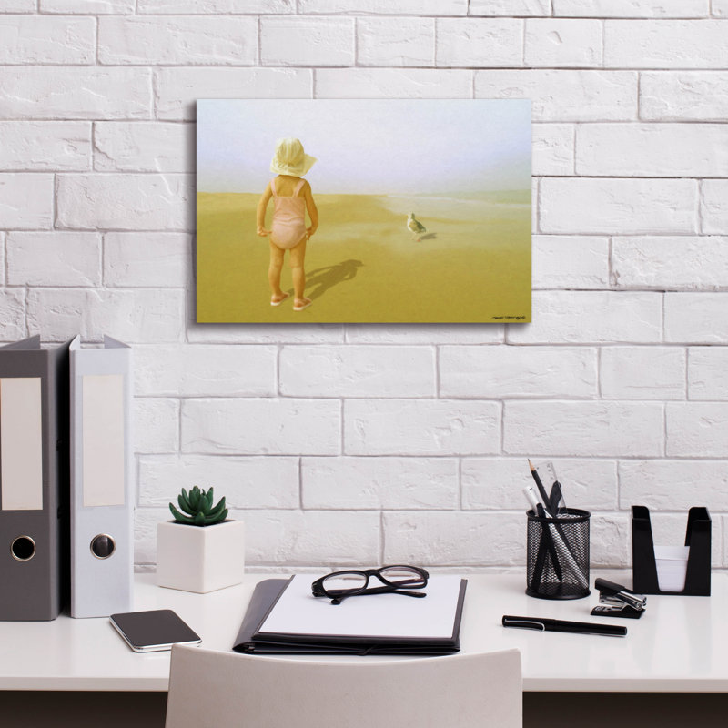 «Curiosity» par Carlos Casamayor, art mural sur toile, H 12 po x l 18 po x P 0,75 po