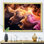 Surtensions orange et rose sur toile