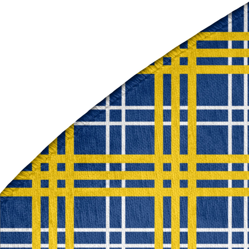 Plaid Indoor Rug, Round 5'