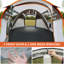 Tente de bateau escamotable blanche et orange 4-6 personnes