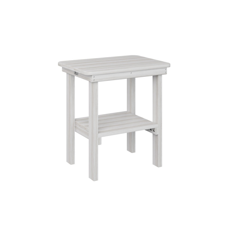 Outdoor Rectangular End Dining Table, Seashell