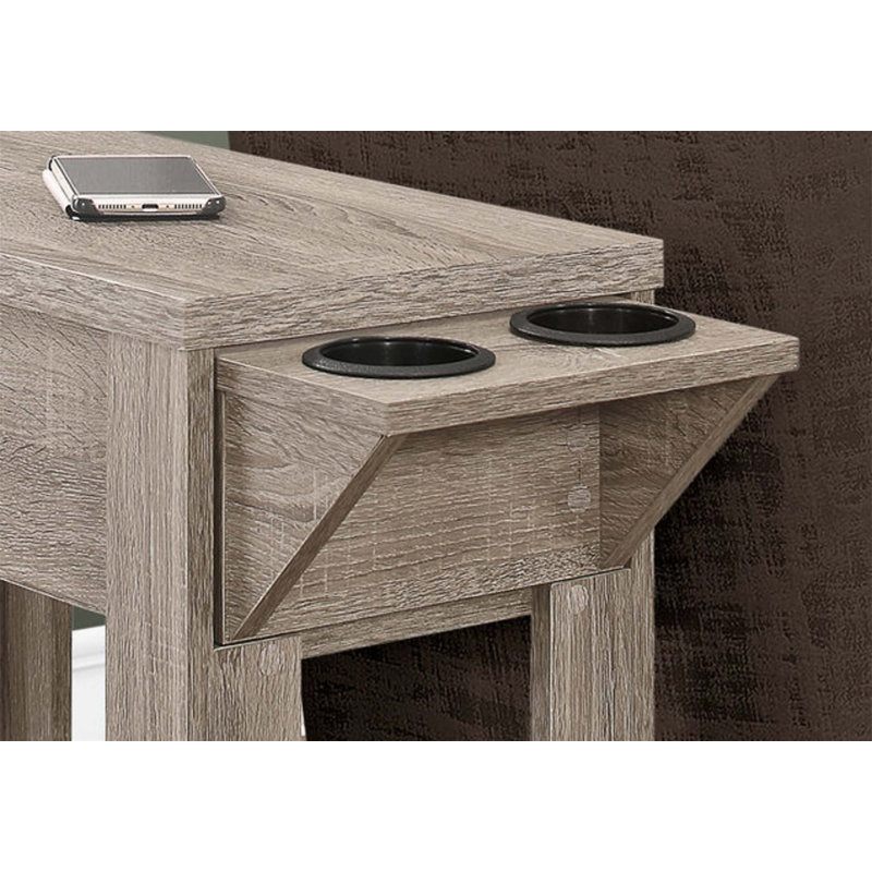 Accent Table, Side, End, Storage, Lamp, Living Room, Bedroom, Laminate, Transitional, Taupe