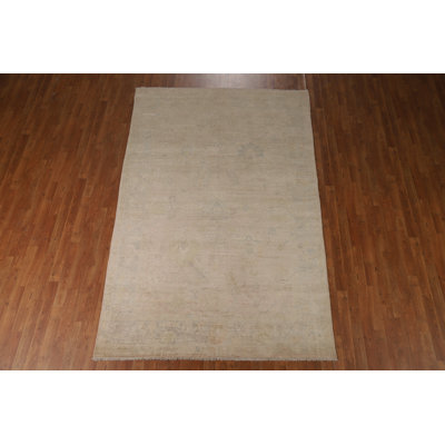 Vegetable Dye Oushak Turkish Area Rug 9