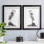 Shoreline Heron in B&W I, reproduction encadrée de qualité supérieure - prête à être accrochée-1794995698-1794995701