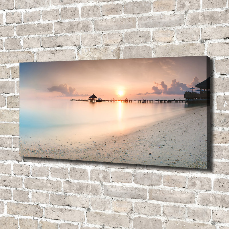 Maldives Beach - Wrapped Canvas Print