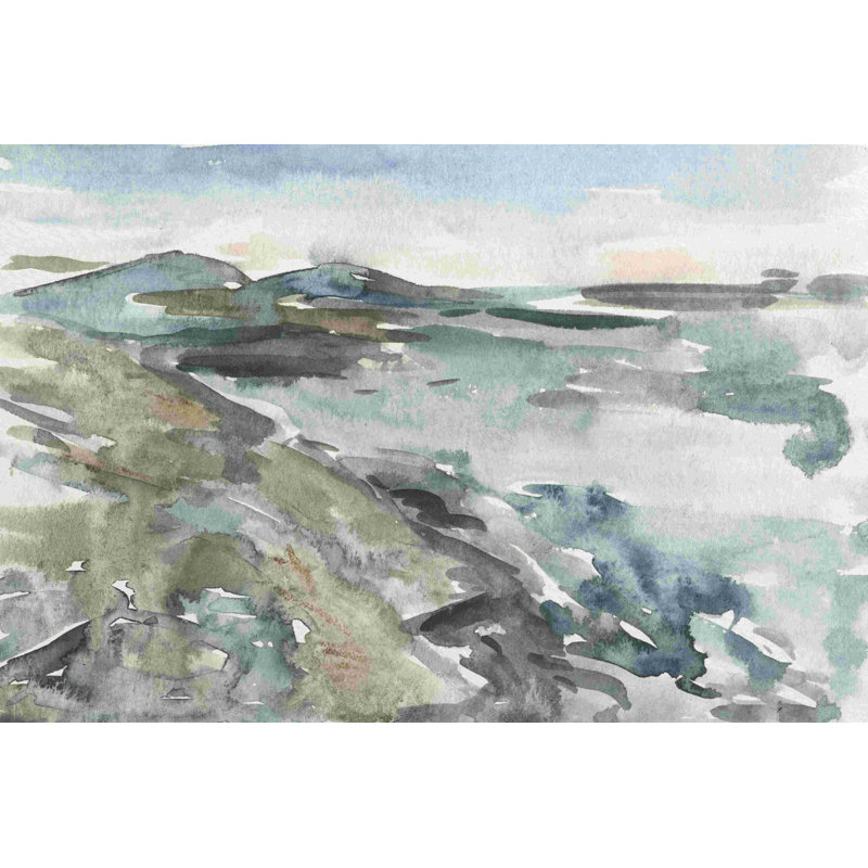 Vue d'aquarelle IV, L 12 po x H 8 po