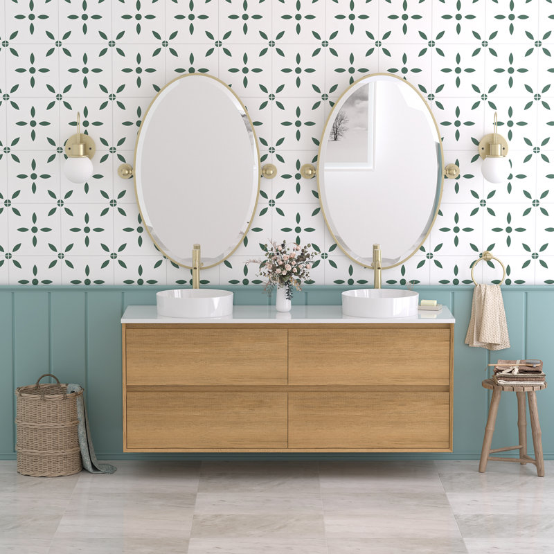 Meuble-lavabo double flottant 60 po Newark