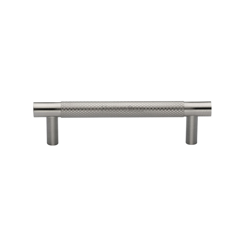 Heritage Brass Signac Heritage Cabinet Pull Partial Knurl Design, Satin Nickel, 9.6cm center to center
